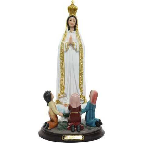 IMAGEM-RESINA-FATIMA-COM-PASTORES-20-CM