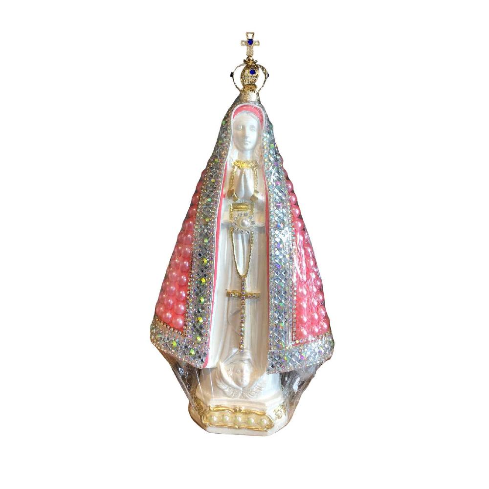 IMAGEM-GESSO-ARTESANAL-N-SRA-APARECIDA-COROA-METAL