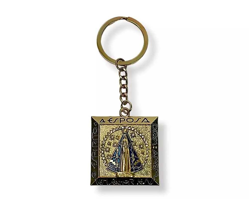 Chaveiro-Dourado-Nossa-Sra.-Aparecida-Quadrado-Nicho