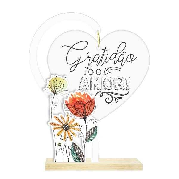 ENFEITE-DE-MESA-COM-CORACAO-EM-ACRILICO-E-APLIQUE-GRATIDAO,-FE-E-AMOR-!-JARDIM...17X13,5