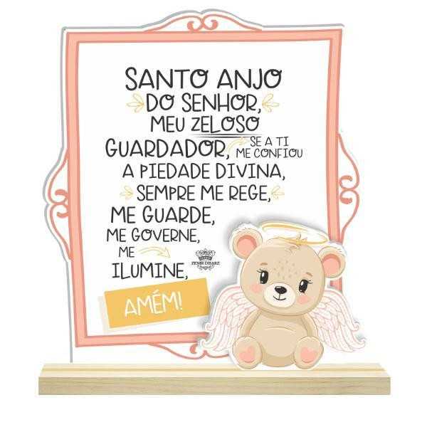 PLACA-DE-MESA-SANTO-ANJO-BABY-URSO-ROSA-20X17