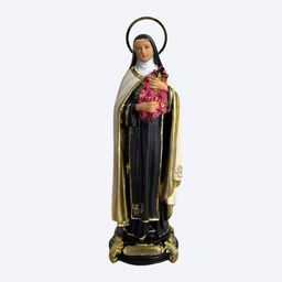 IMAGEM-RESINA-S-TEREZINHA-12,5CM-AUREOLA